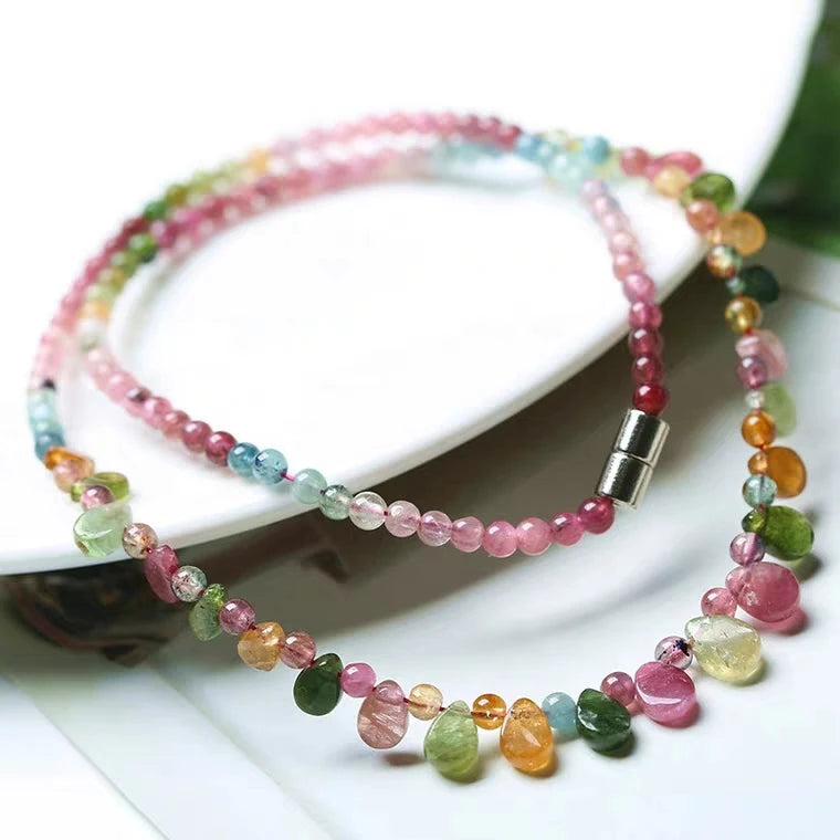 Salt & Fire Natural Tourmaline Crystal Necklace