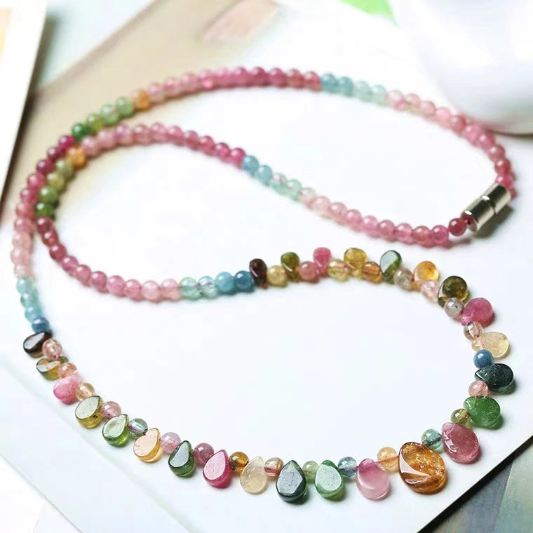 Salt & Fire Natural Tourmaline Crystal Necklace