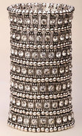 Tideglass Seven-Row Crystal Cuff