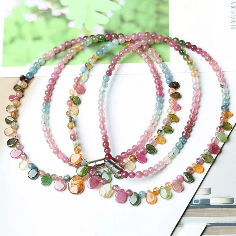 Salt & Fire Natural Tourmaline Crystal Necklace
