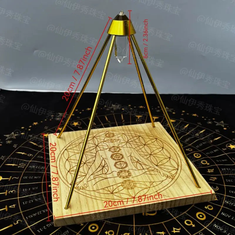 Crystal Pyramid Display Stand