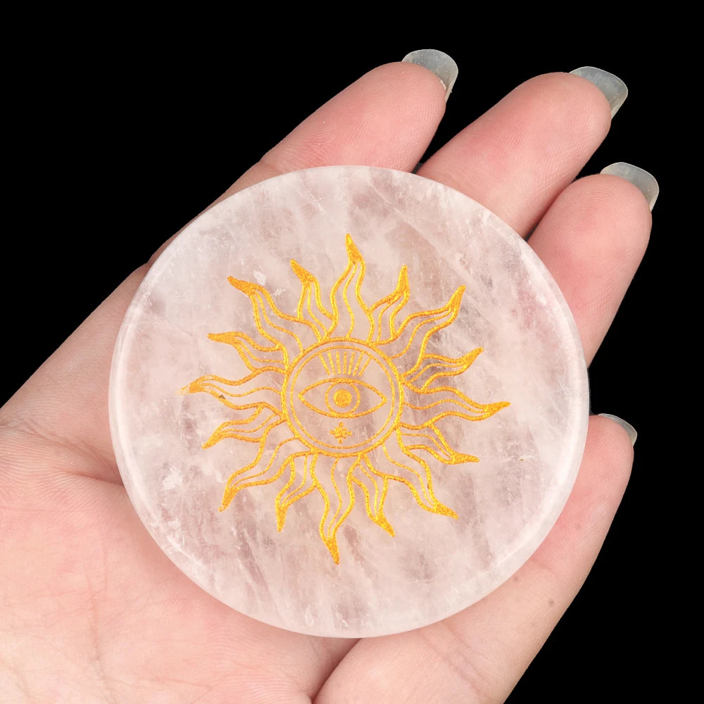 Clear Quartz Crystal Coaster
