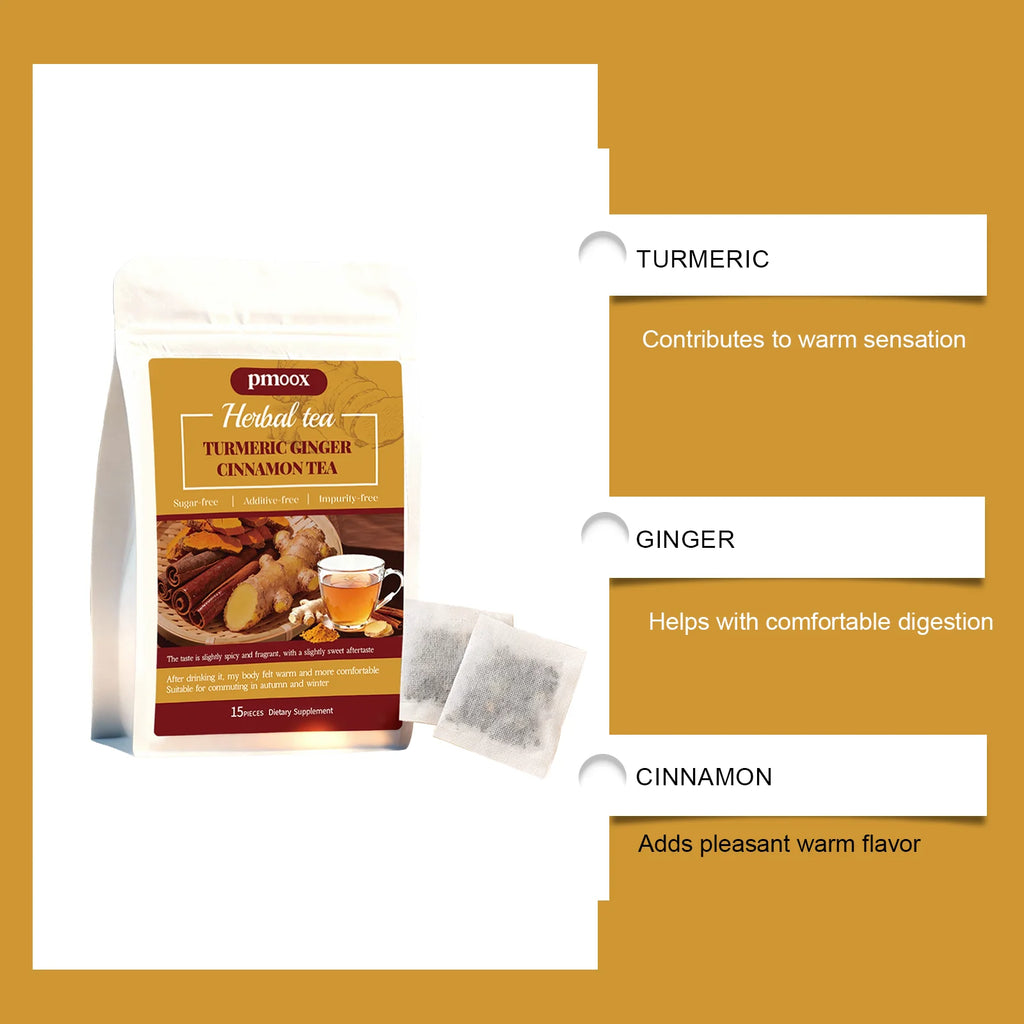 Turmeric Cinnamon Tea Bags with Ceylon Cinnamon