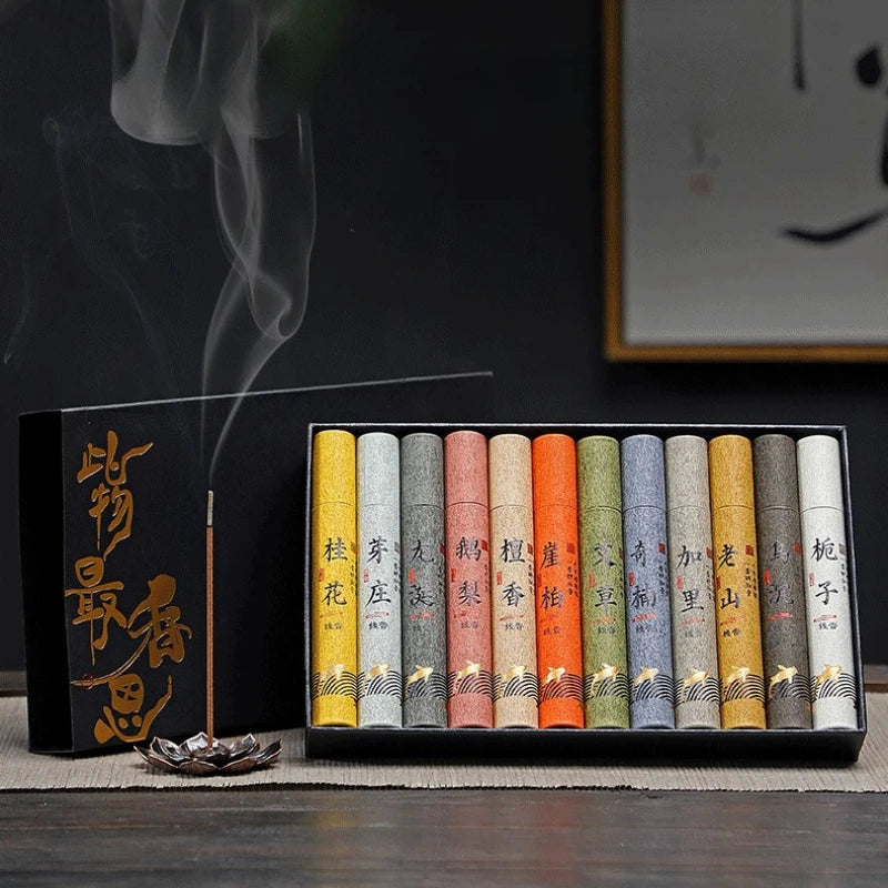 12-Scent Natural Incense Gift Box