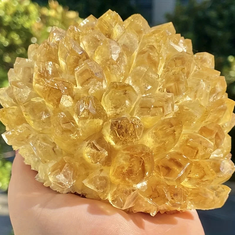 Golden Citrine Crystal Cluster