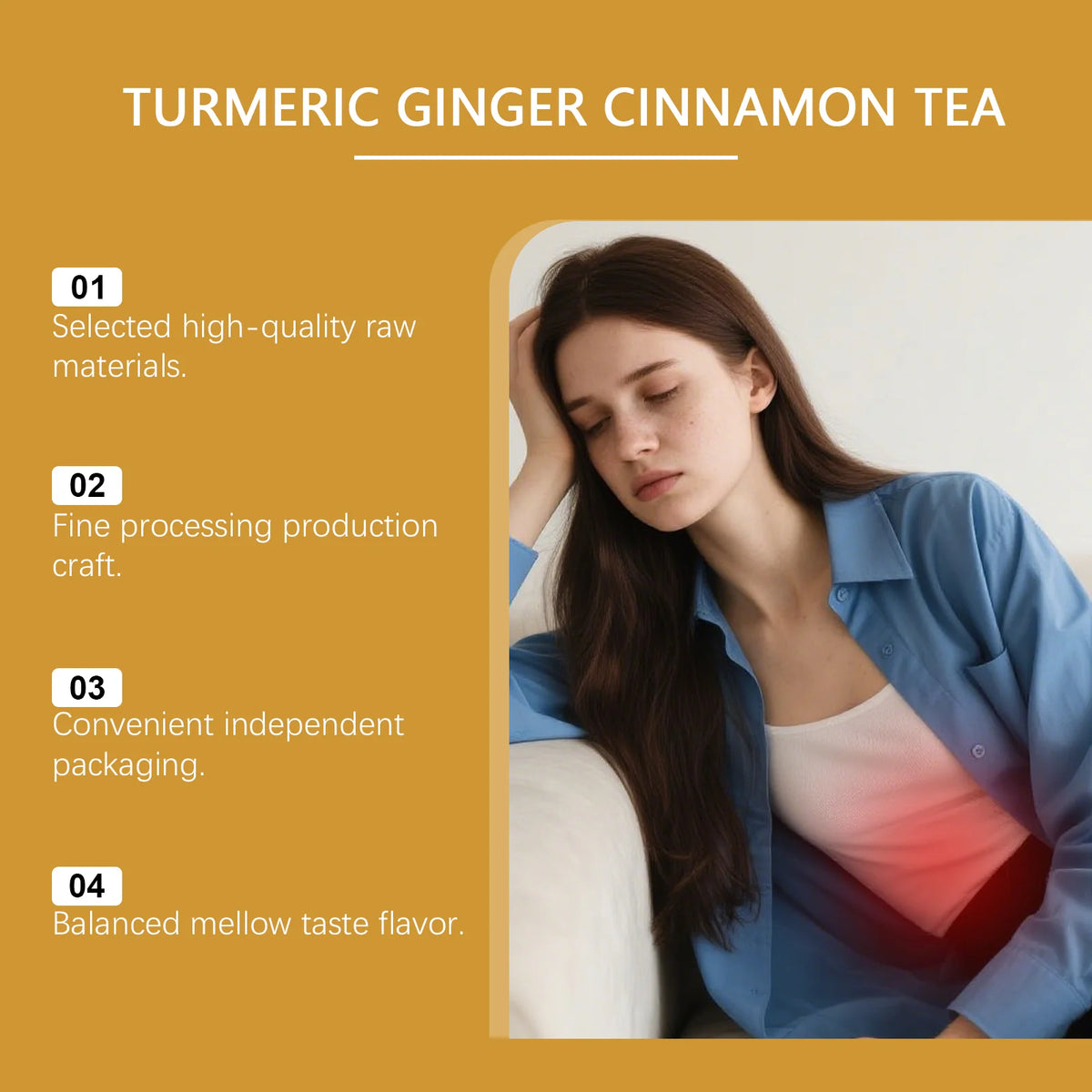 Turmeric Cinnamon Tea Bags with Ceylon Cinnamon