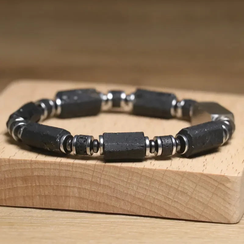 Black Tourmaline Beaded Bracelet