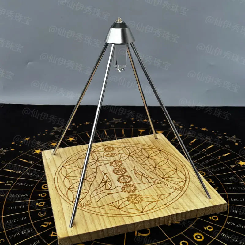 Crystal Pyramid Display Stand