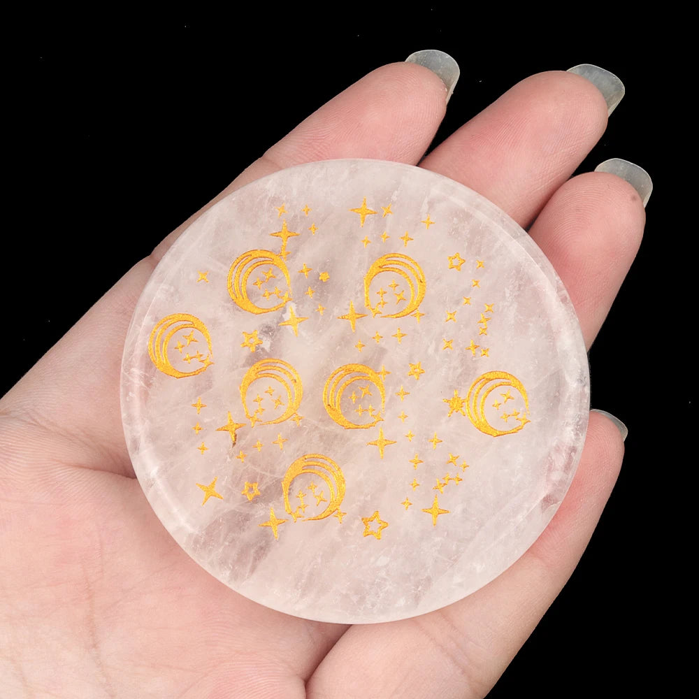 Clear Quartz Crystal Coaster