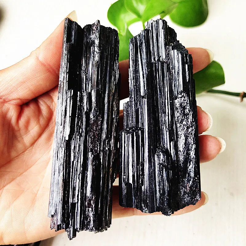 Black Tourmaline Raw Crystal Specimen
