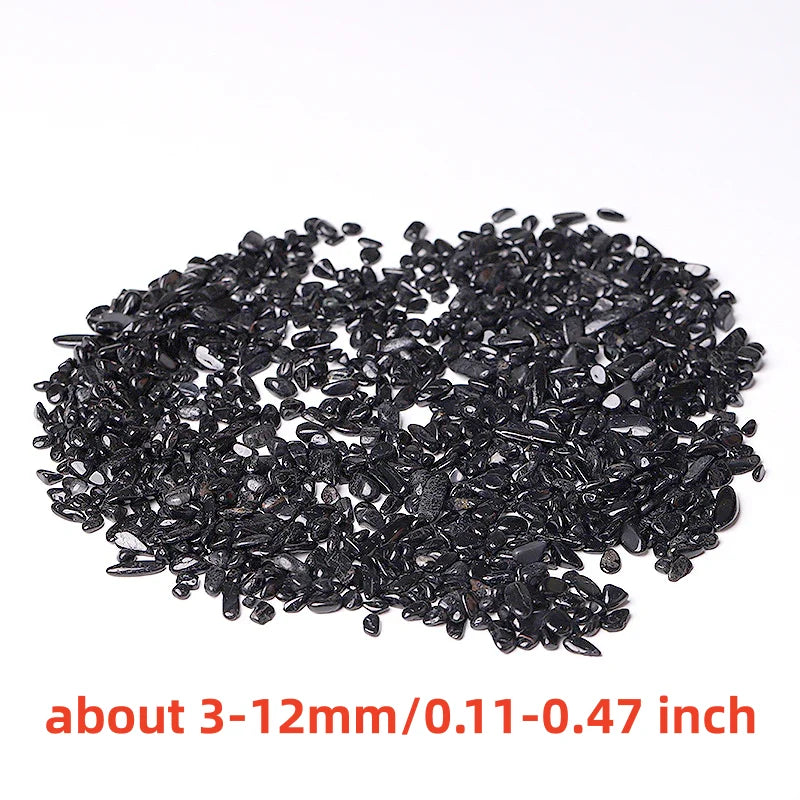 Black Tourmaline Crystal Chips