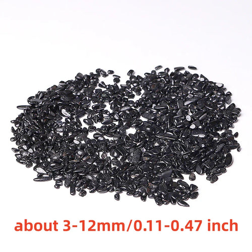 Black Tourmaline Crystal Chips