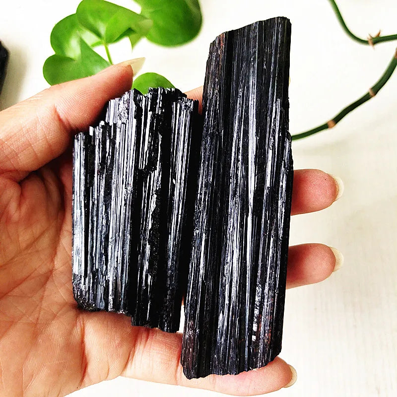 Black Tourmaline Raw Crystal Specimen