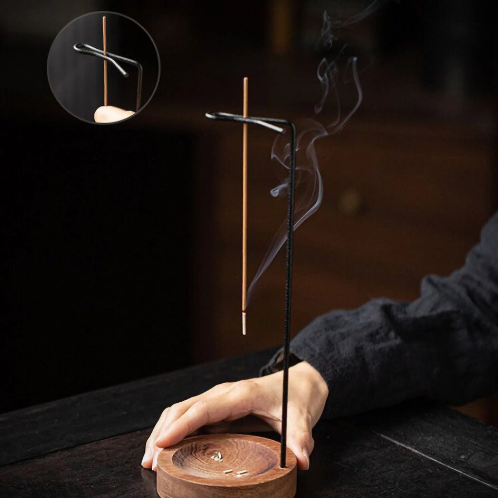 Upside-Down Wooden Incense Burner