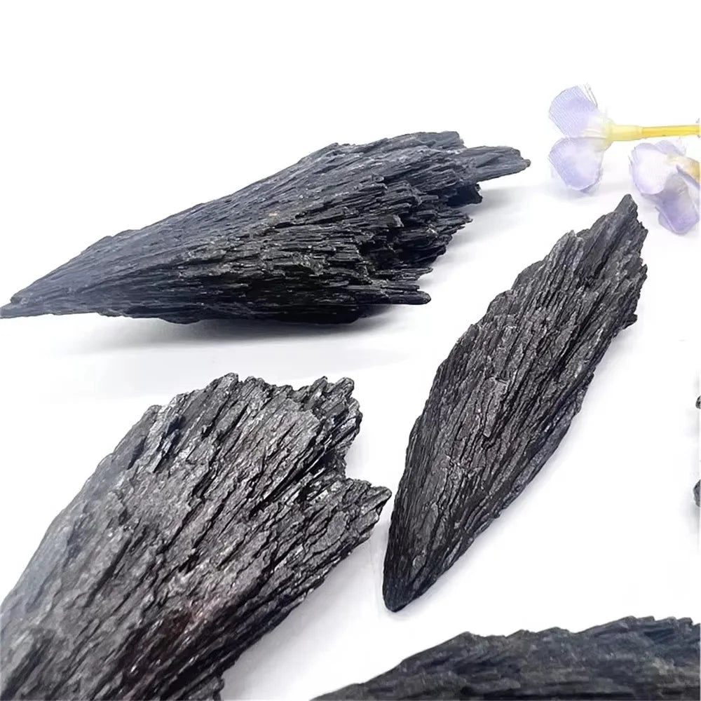 Black Tourmaline Quartz Flame Cluster