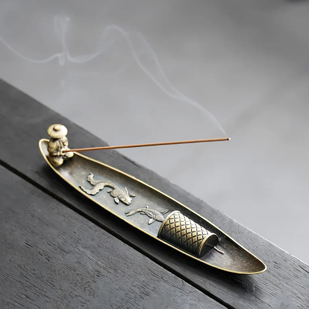 Japanese-Style Boat Incense Holder