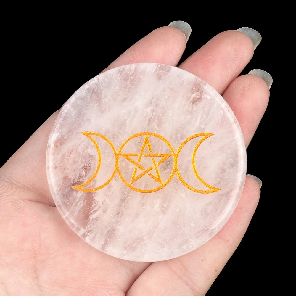 Clear Quartz Crystal Coaster