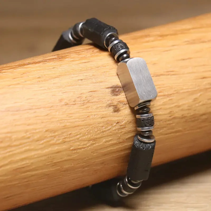 Black Tourmaline Beaded Bracelet