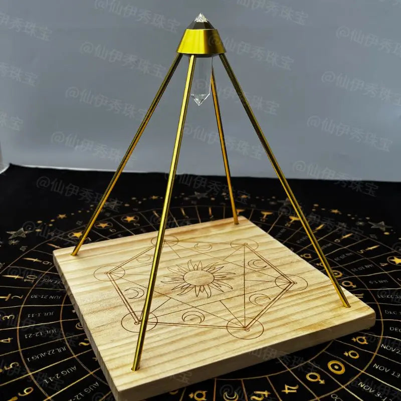 Crystal Pyramid Display Stand