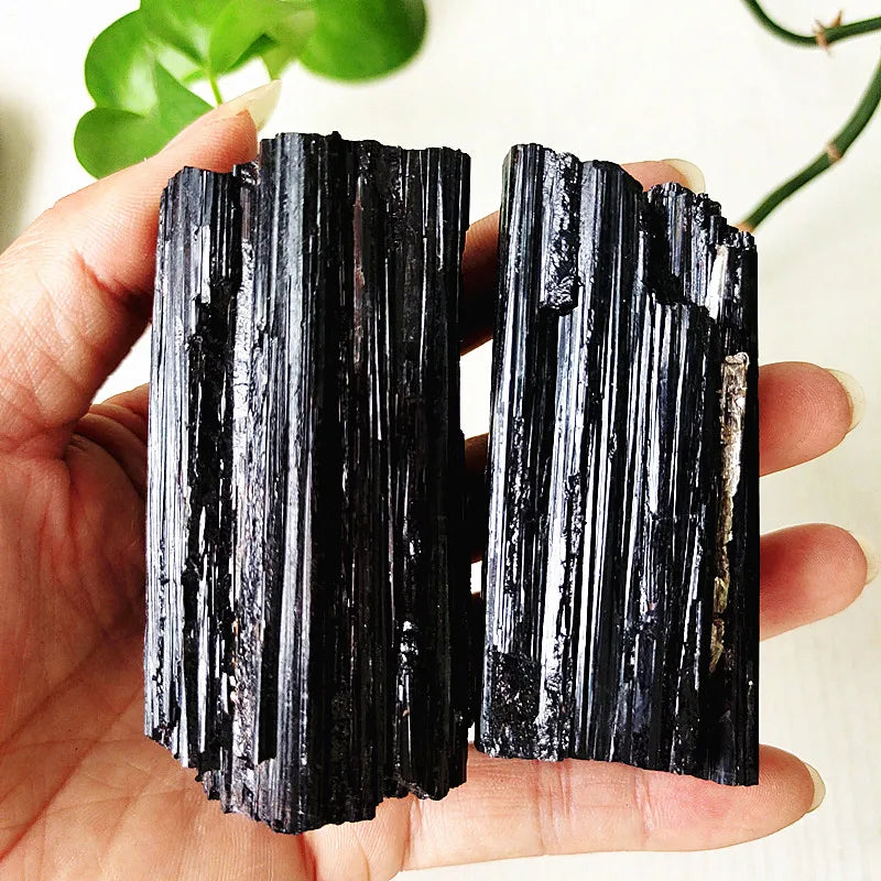 Black Tourmaline Raw Crystal Specimen