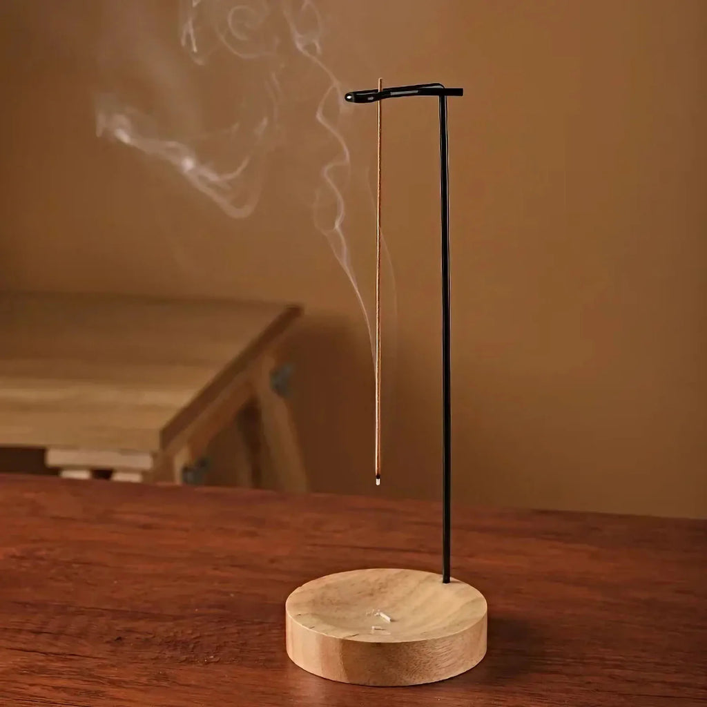 Upside-Down Wooden Incense Burner