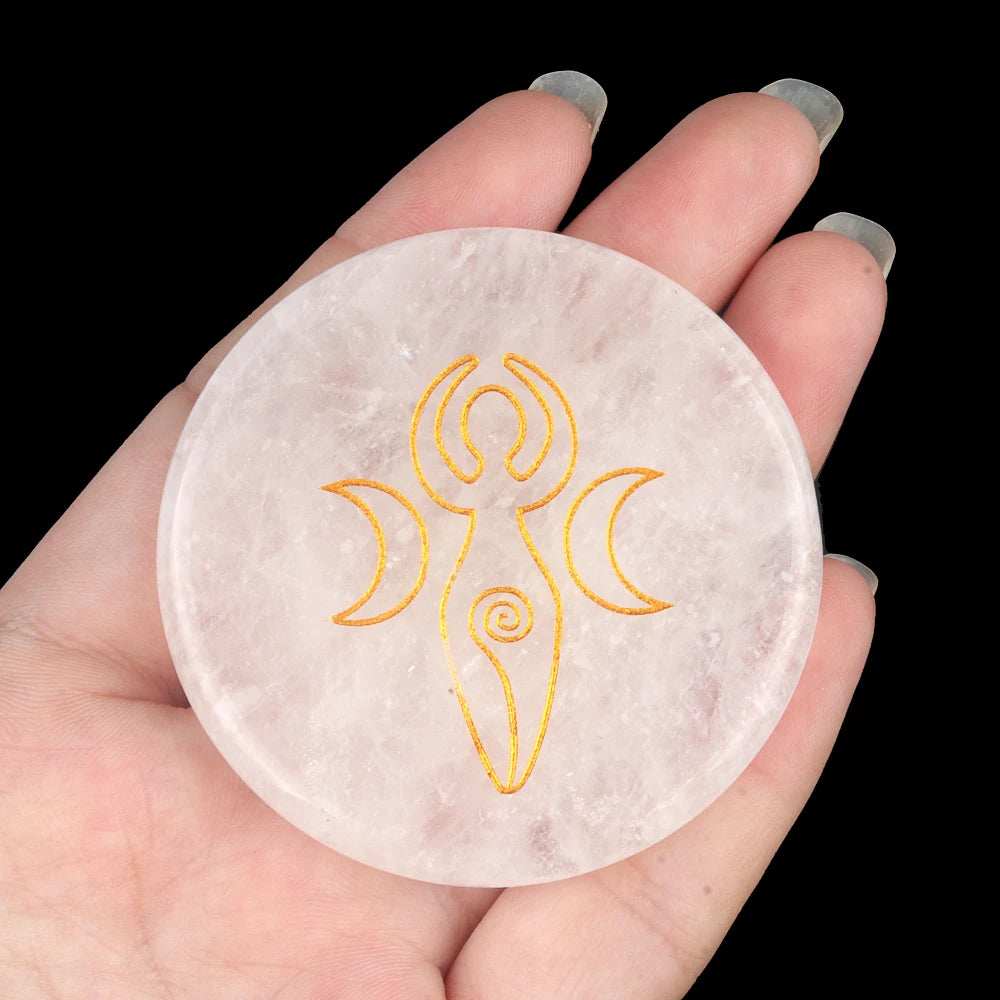 Clear Quartz Crystal Coaster