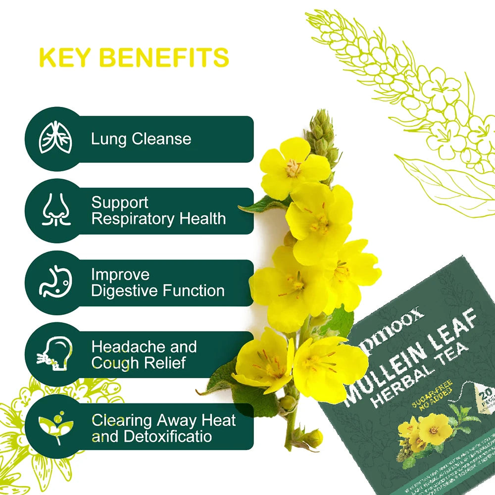 Mullein Leaf Herbal Tea — Caffeine-Free