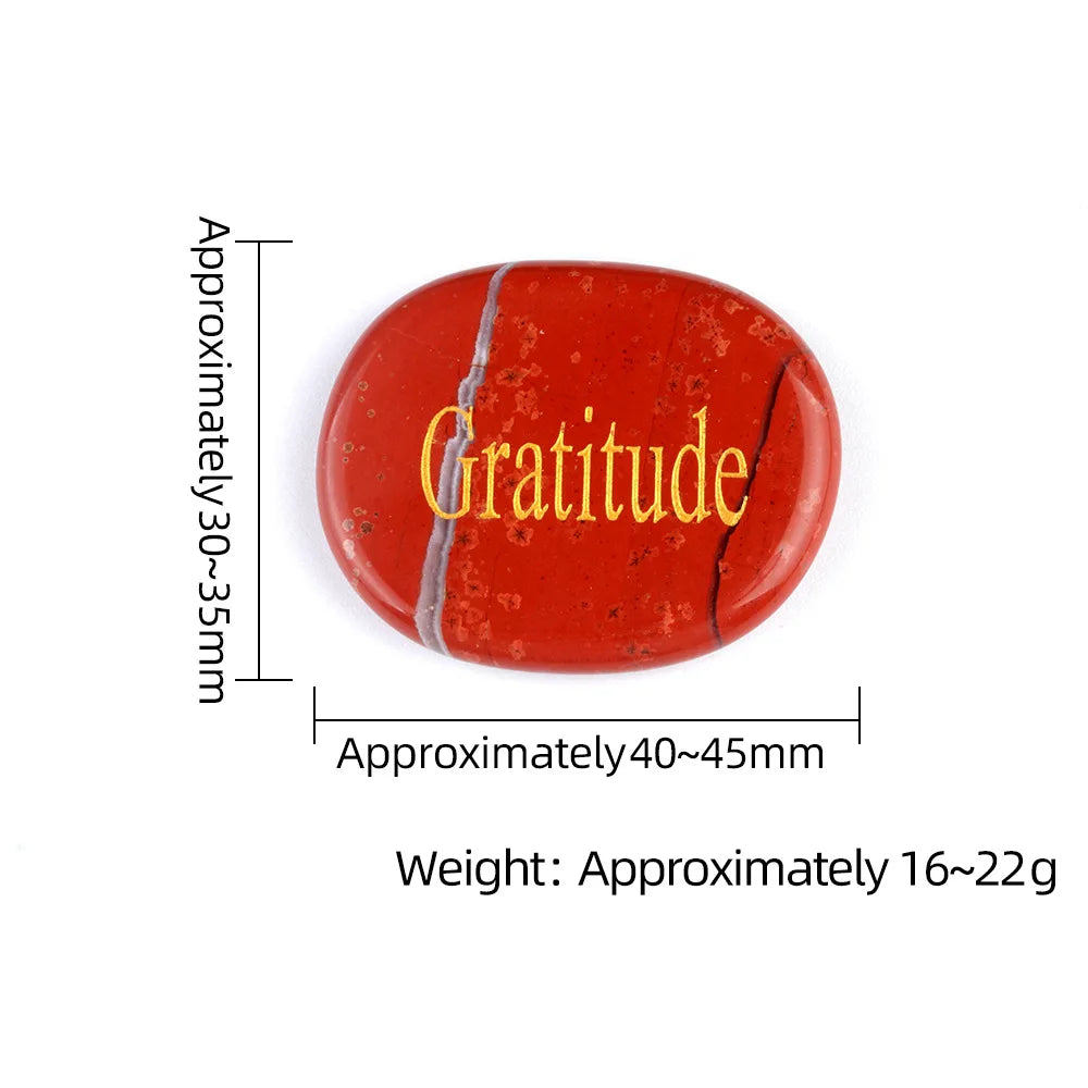 Natural Crystal Stone Ornament, 40-45mm