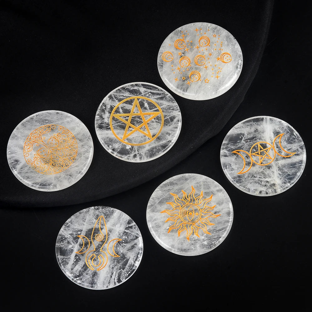 Clear Quartz Crystal Coaster