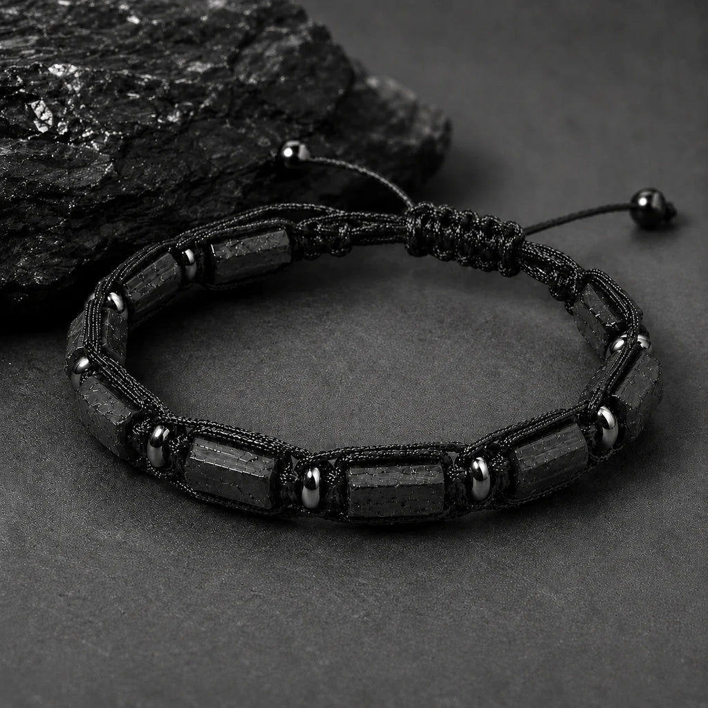Natural Stone Beaded Bracelet, Adjustable Crystal Bracelet