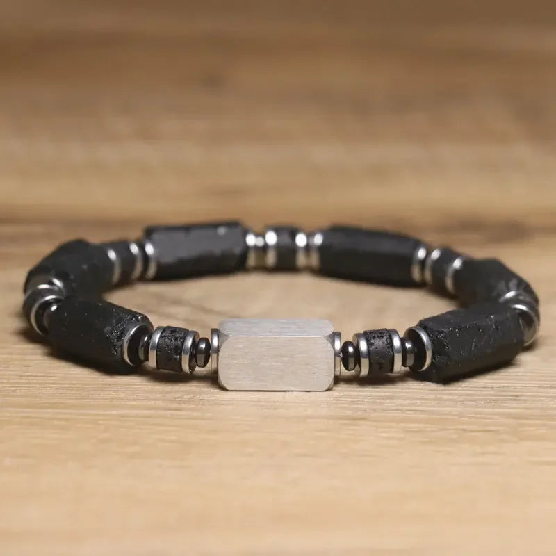 Black Tourmaline Beaded Bracelet