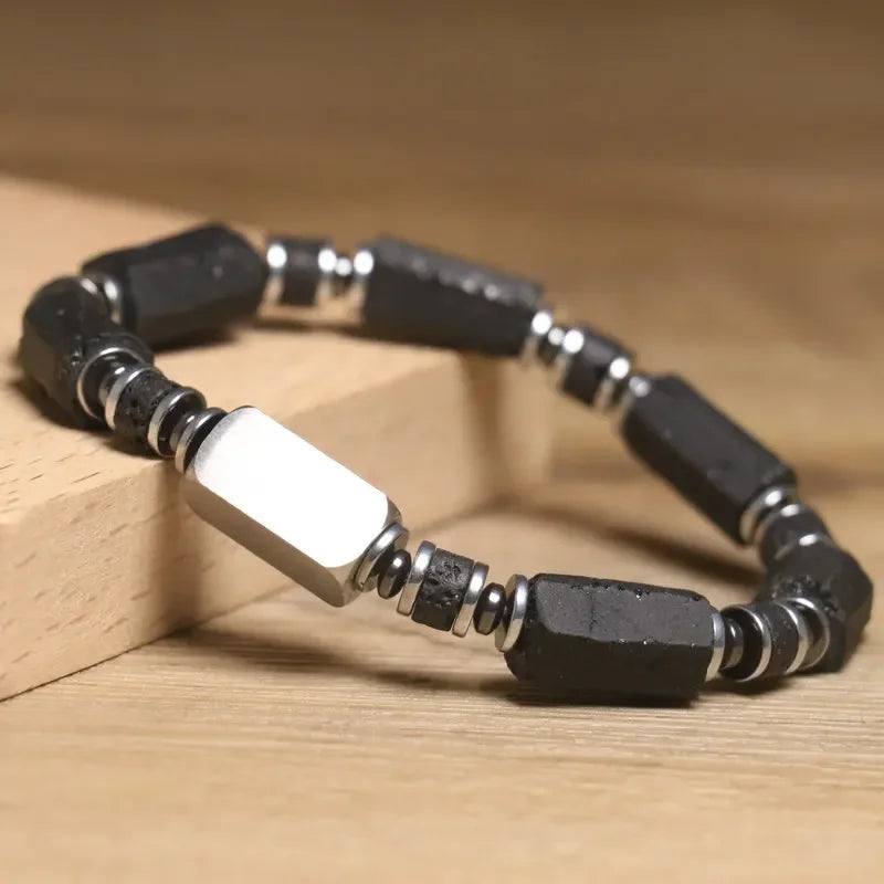 Black Tourmaline Beaded Bracelet