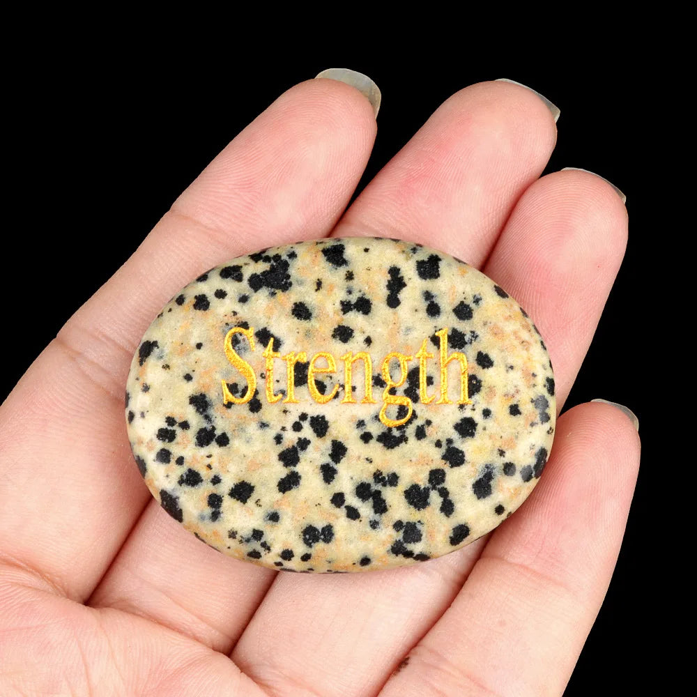 Natural Crystal Stone Ornament, 40-45mm