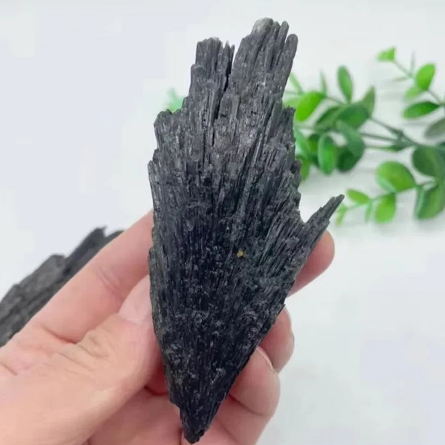 Black Tourmaline Quartz Flame Cluster
