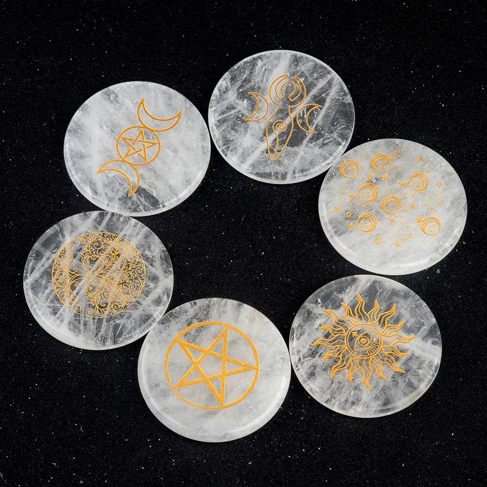 Clear Quartz Crystal Coaster