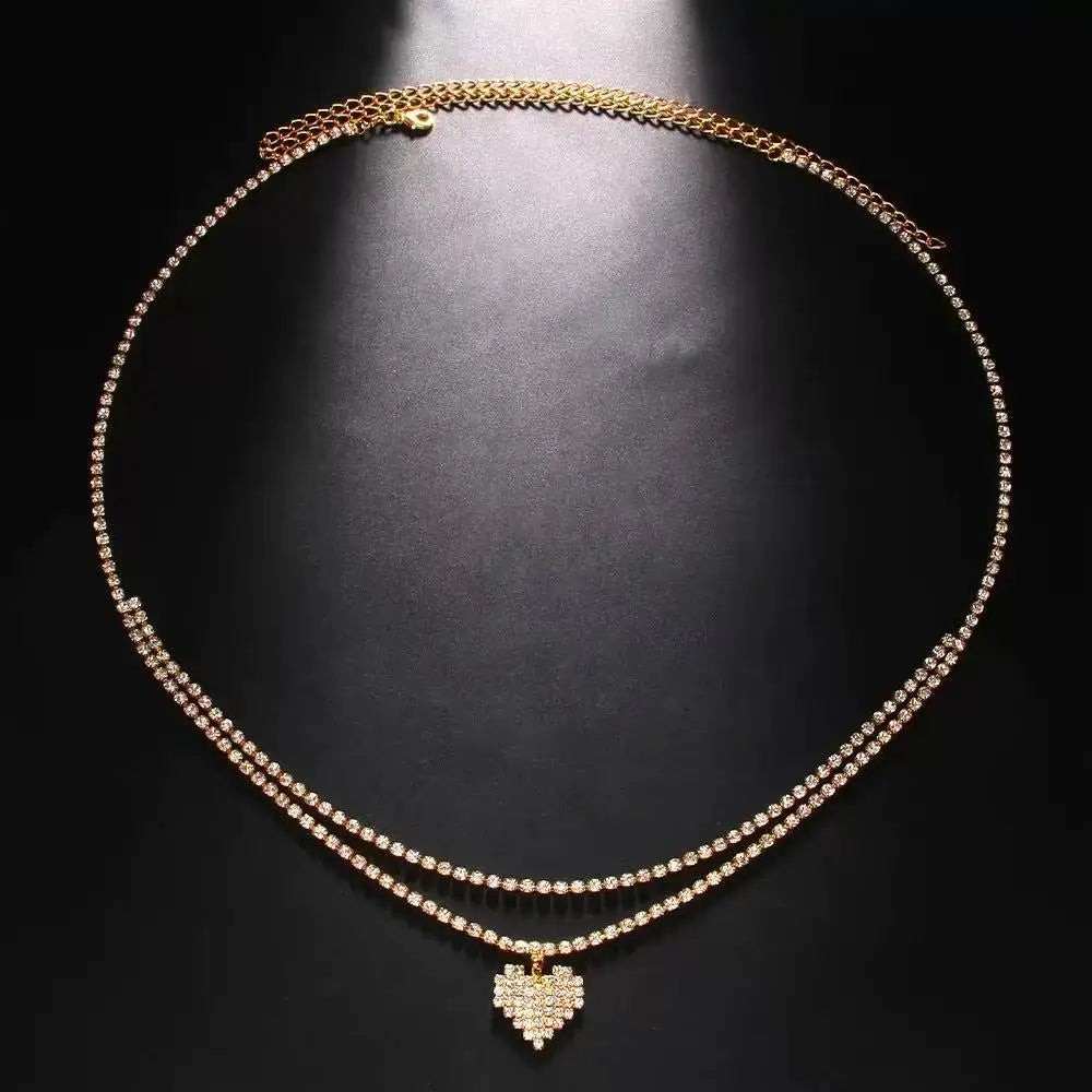 Sea Glass Double-Chain Waist Chain