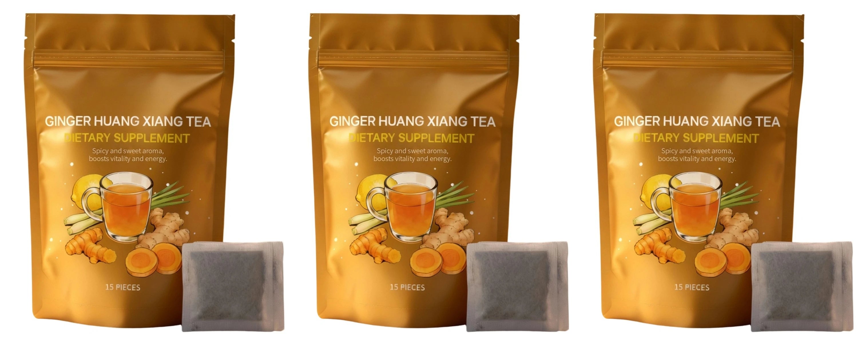 Ginger Turmeric Herbal Tea — Lemongrass Blend