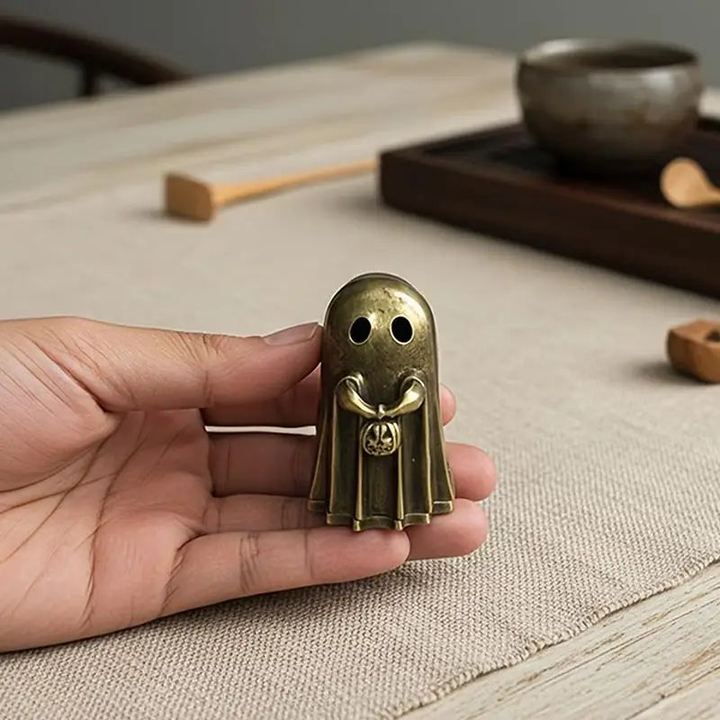 Salt & Fire Pumpkin Ghost Incense Holder