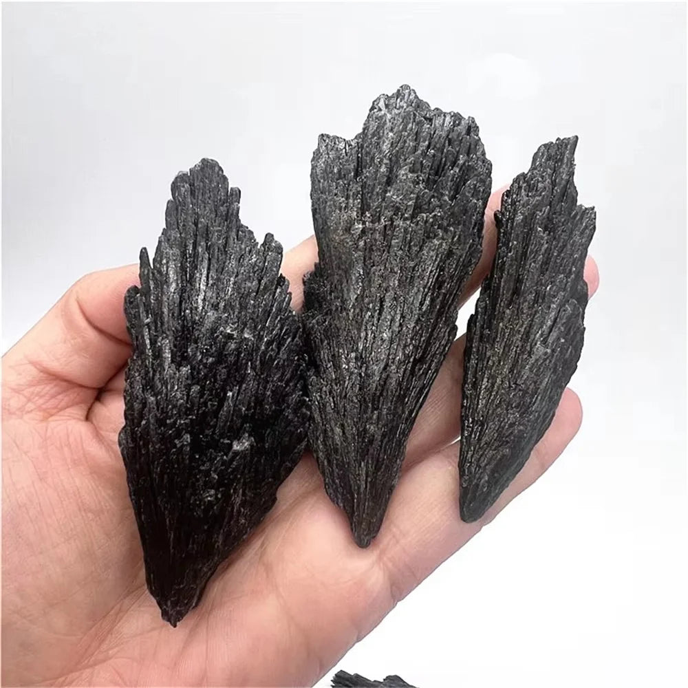 Black Tourmaline Quartz Flame Cluster