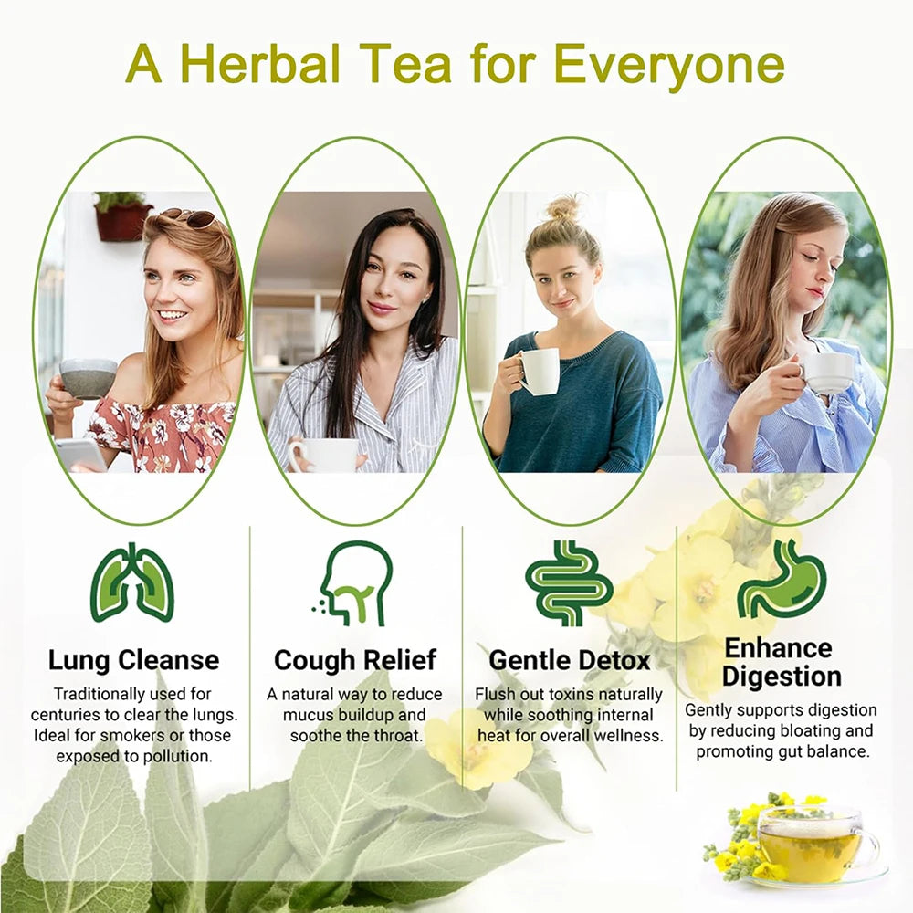 Mullein Leaf Herbal Tea — Caffeine-Free