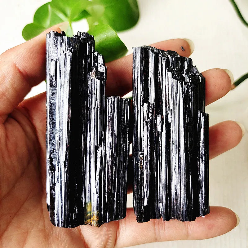 Black Tourmaline Raw Crystal Specimen
