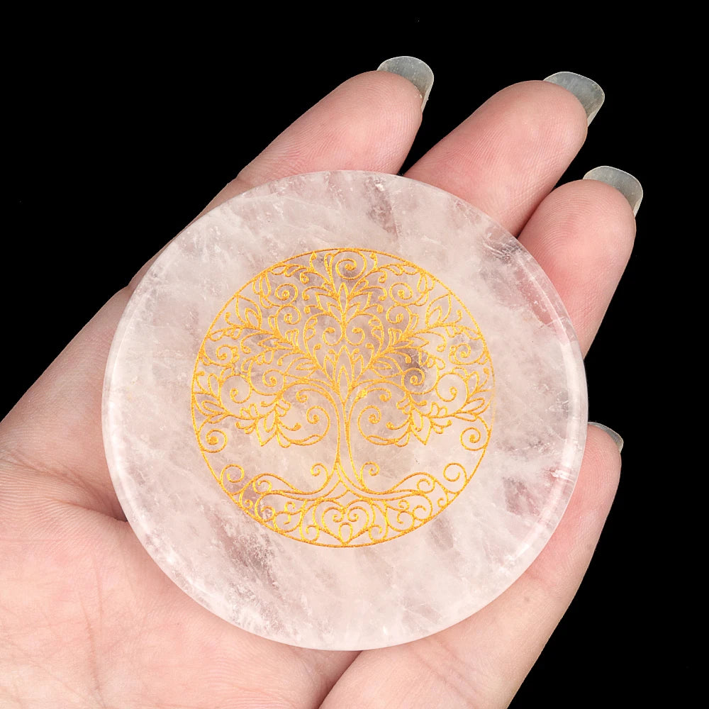 Clear Quartz Crystal Coaster