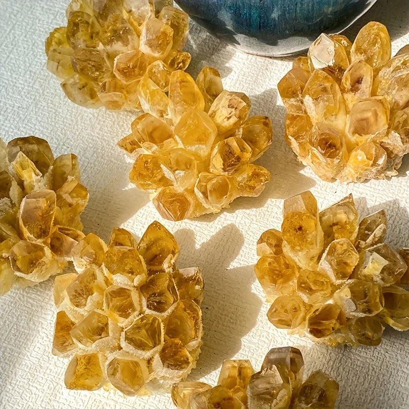 Golden Citrine Crystal Cluster