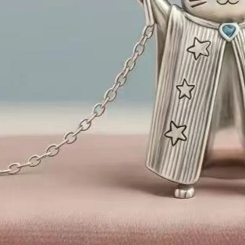 Wizard Cat Pendant Necklace