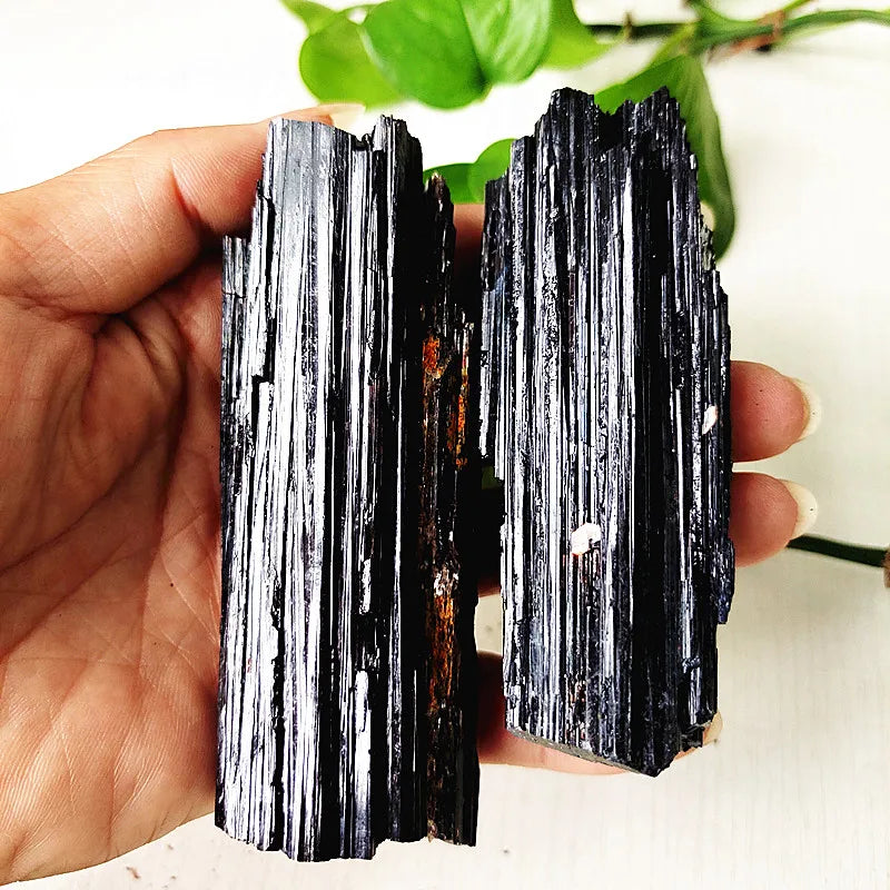 Black Tourmaline Raw Crystal Specimen