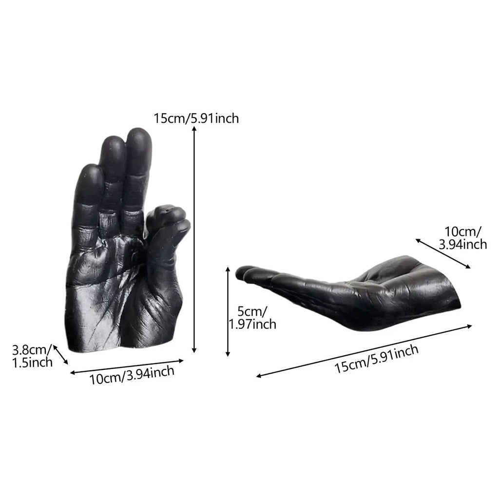 Hand Statue Incense Holder Set
