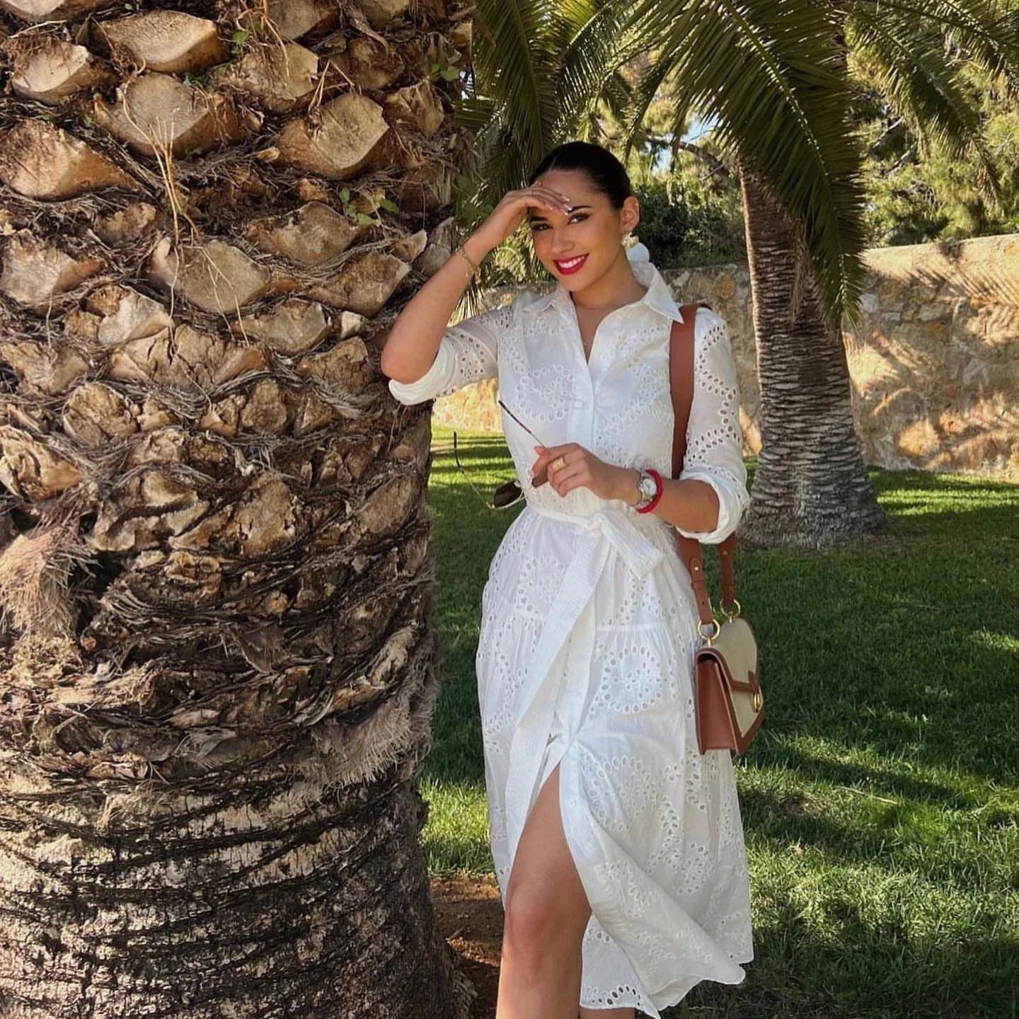 Ivory Tide Embroidered Midi Dress