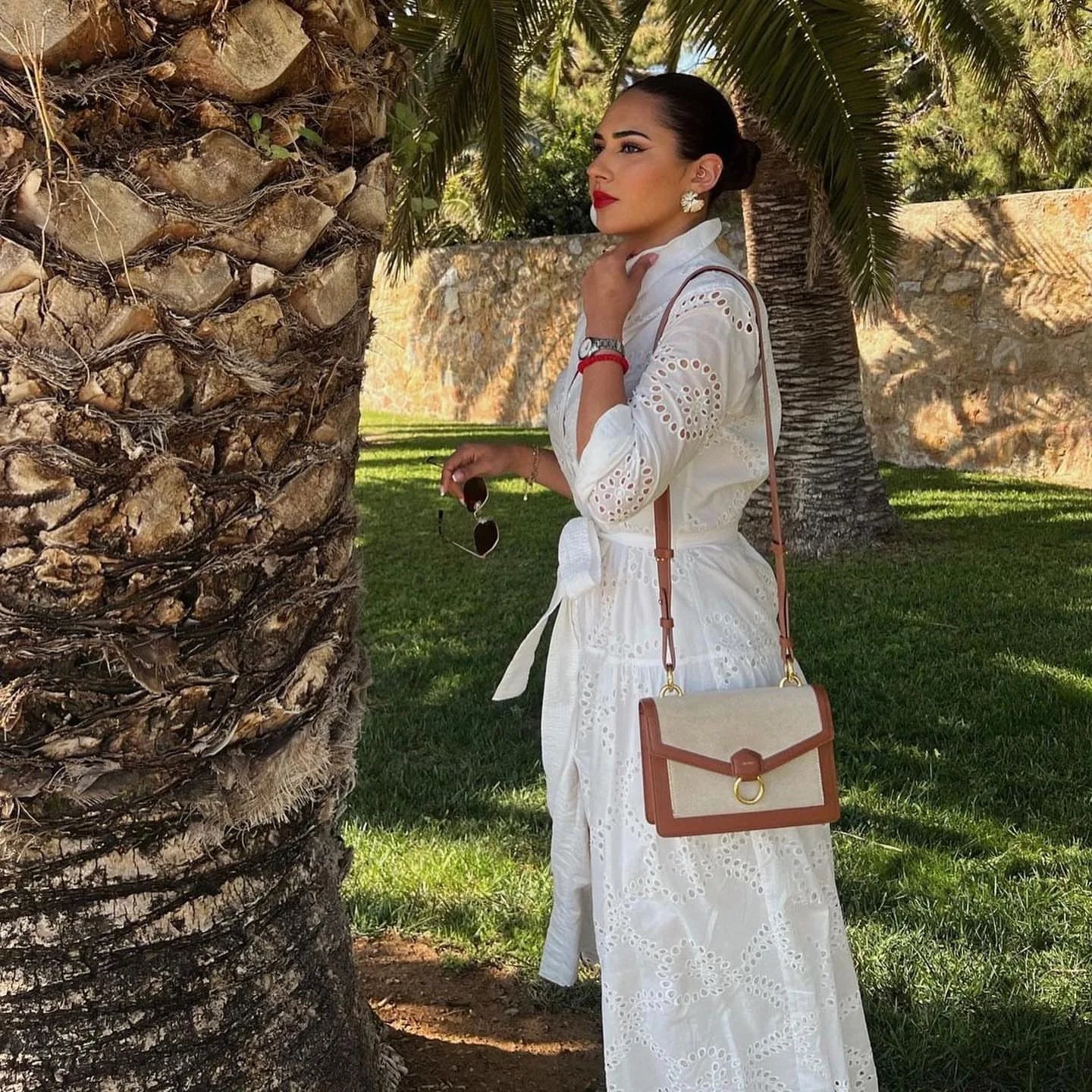 Ivory Tide Embroidered Midi Dress