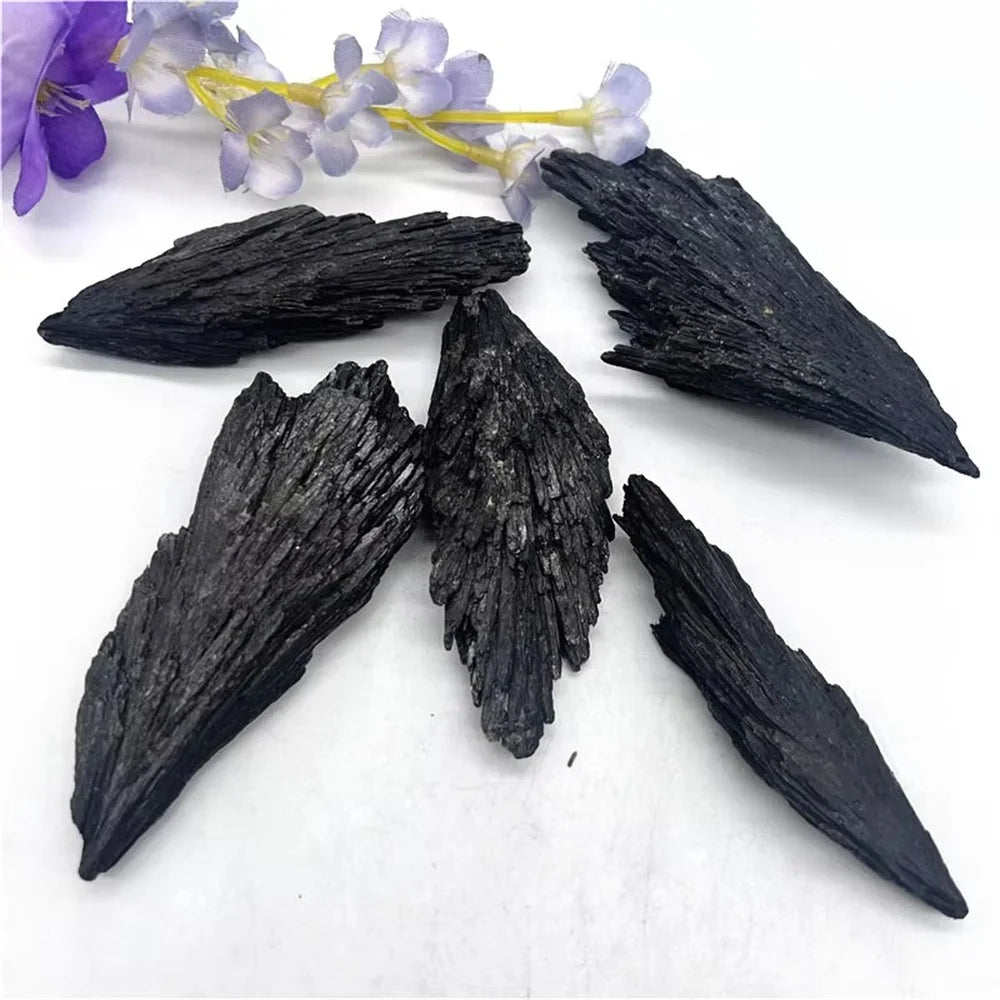 Black Tourmaline Quartz Flame Cluster