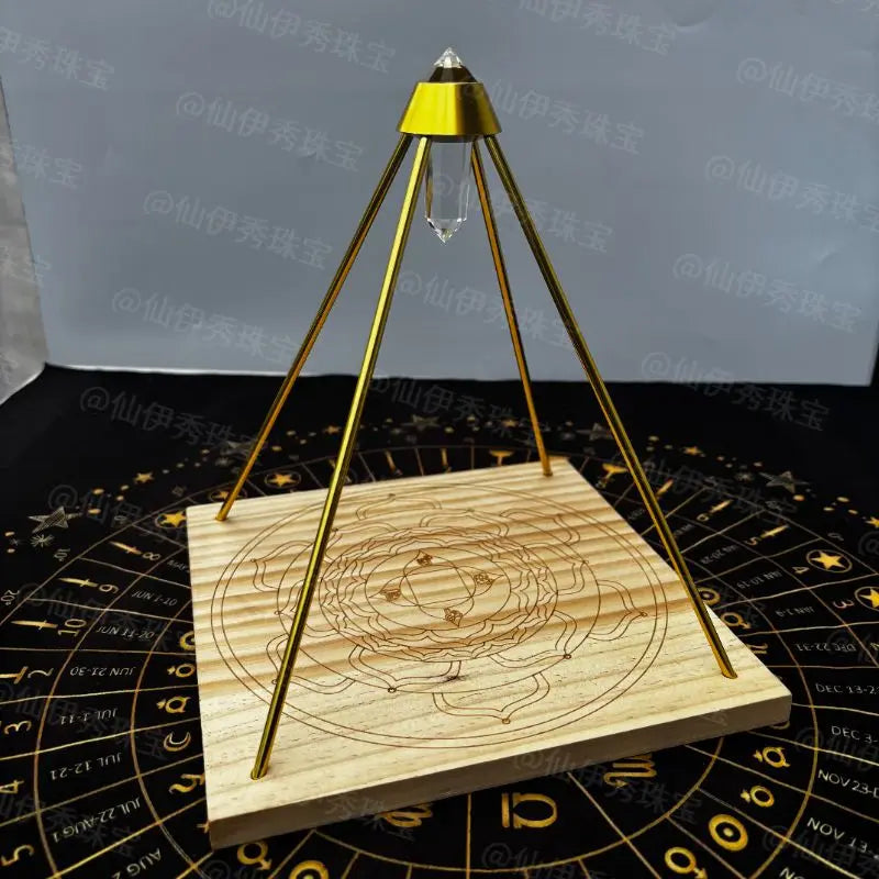 Crystal Pyramid Display Stand